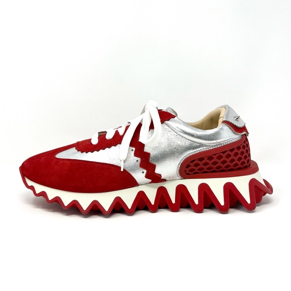 Christian Louboutin Loubishark Spike Platform Low Top Sneakers Red 42.5 12.5 - Picture 13 of 13